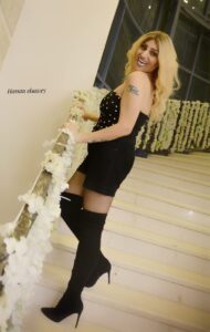 الإعلامية توتا حسن في مهرجان إيجى فاشون 