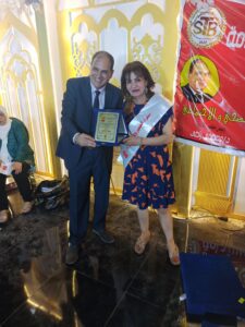 الكاتبة يسرا القيسي و الاستاذ مصطفى راضي