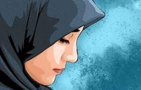 امرأة محجبة 