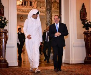 السيسي وامير قطر 