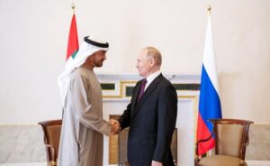 صاحب السمو الشيخ محمد بن زيدان آل نهيان ونظيره الرئيس بوتين