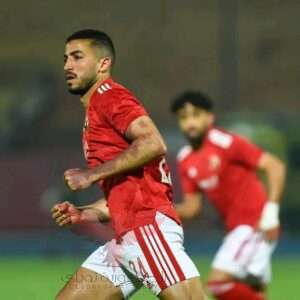 لحظه تسجيل هدف محمد عبدالمنعم في مرمي صنداونز 