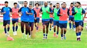 إحماء لاعبي الزمالك