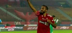 إحتفال كهربا بهدفه في اللقاء.