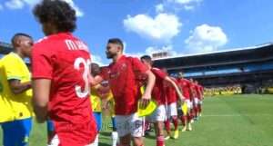 لقطه من خلال مباراة الاهلي وصنداونز 