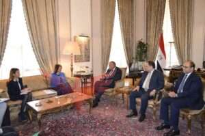 لقاء وزير الخارجية مع رئيسة المجلس التنفيذي لمنظمة اليونسكو 