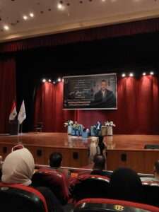 الداعية مصطفى حسني في جامعة حلوان