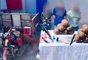 القبض على اشخاص لهم معلومات جنائية