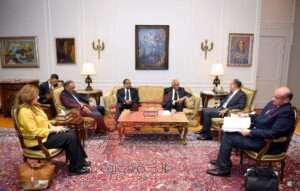 خلال لقاء وزير الخارجية لوفد غرفة التجارة الأمريكية 