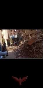 سقوط مبني من 3 ادوار