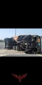 إصابة 7 مواطنين فى انقلاب عربيه