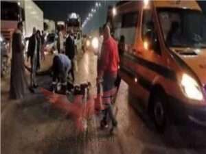 حادث بطريق محور 26 يوليو